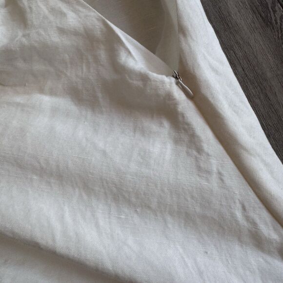 NWT BAYSE Brand Octavia White Maxi Dress Greek Goddess Sleeveless Sz M $140 - Picture 11 of 13